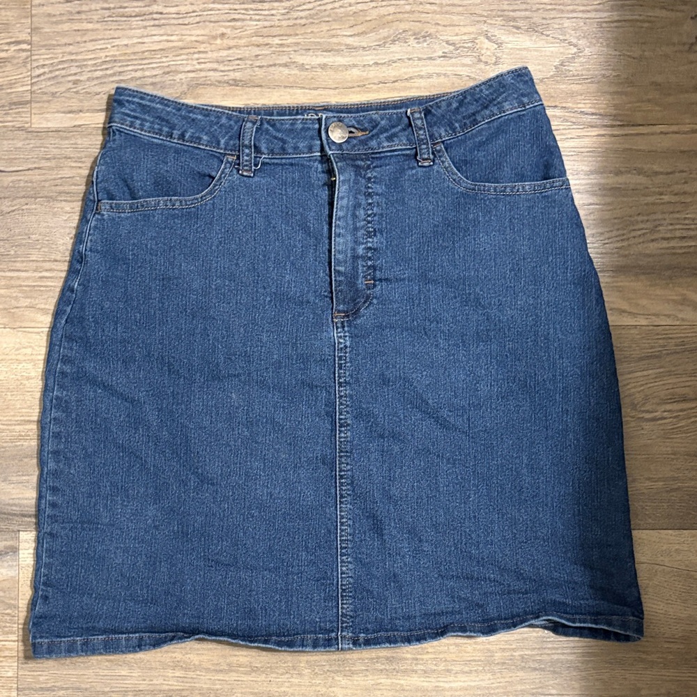 Lee Dark Blue Denim Pencil Skirt